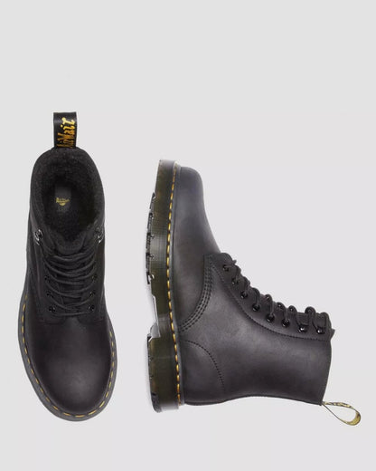 Dr Martens 1460 Pascal Outlaw Womens Fleece Lined WinterGrip Boots - Black