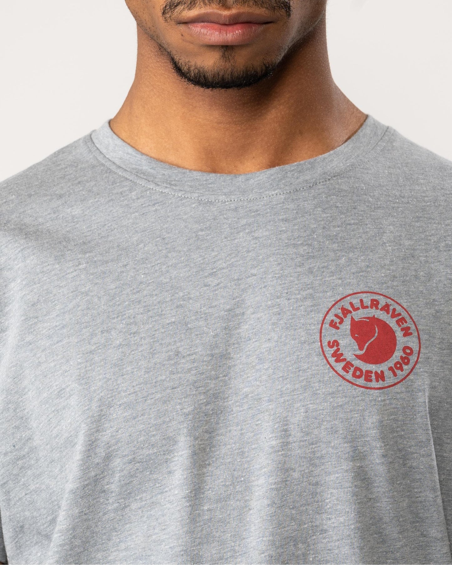 Fjallraven 1960 Logo Mens T-Shirt - Grey Melange 051