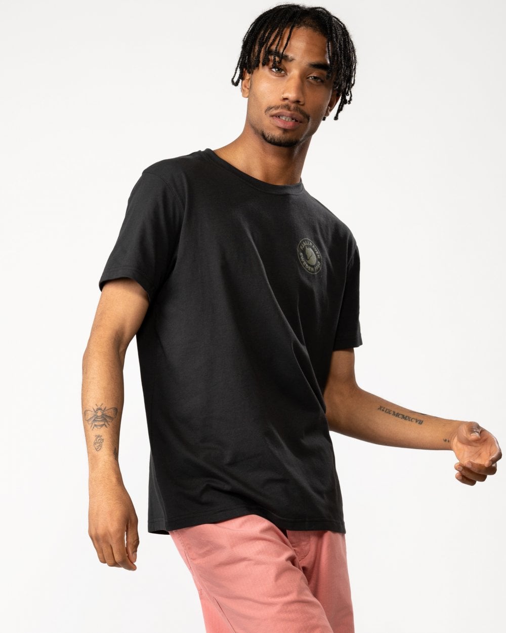 Fjallraven 1960 Logo Mens T-Shirt - Black 550 - CHO - Designer Mens Logo T-Shirts