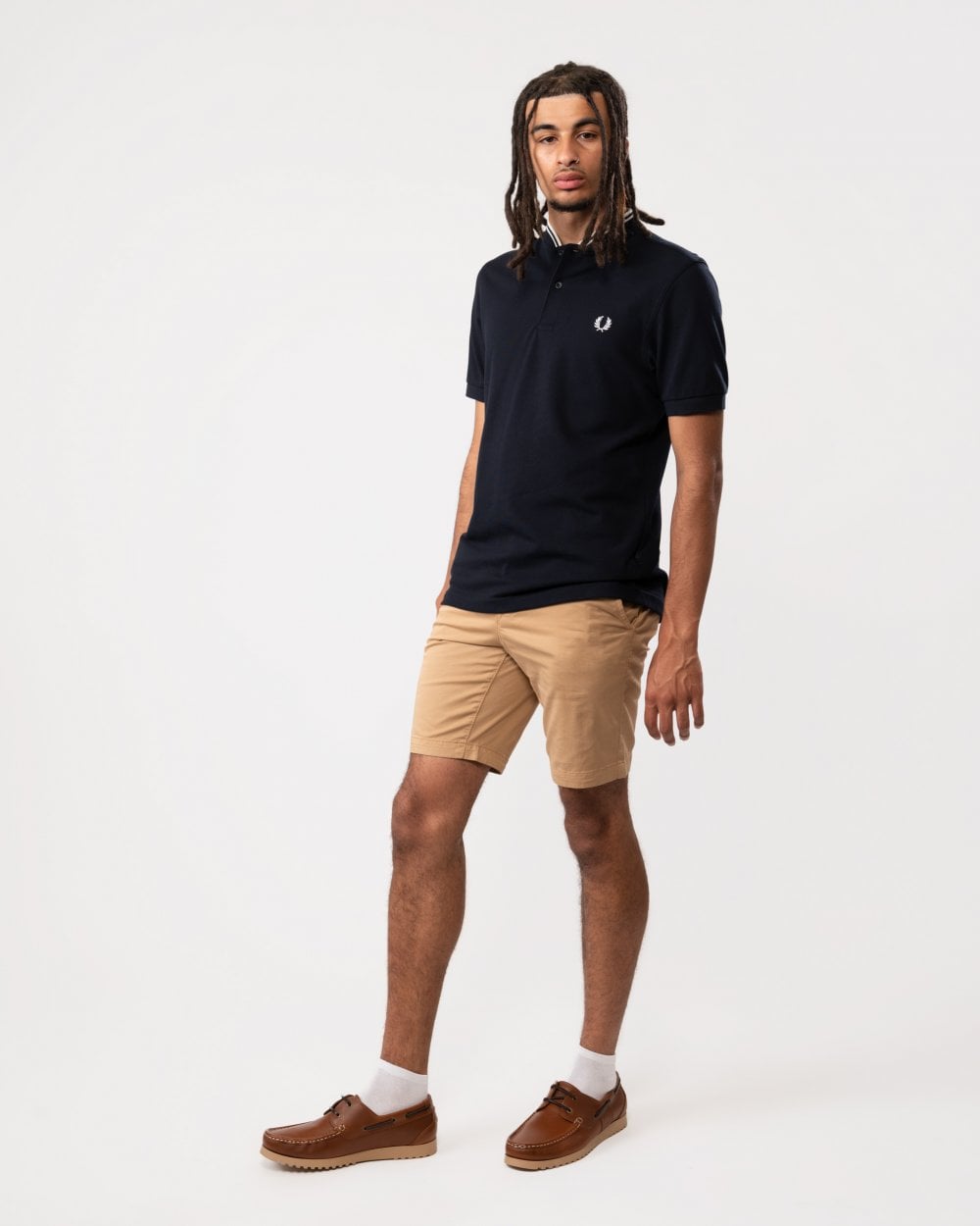 Fred Perry Fred Perry Mens Bomber Collar Polo Shirt NOS