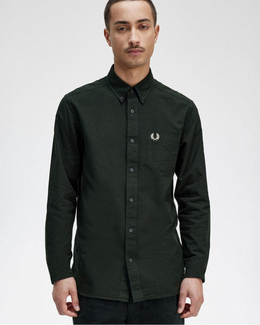 Fred Perry Mens Long Sleeve Oxford Shirt