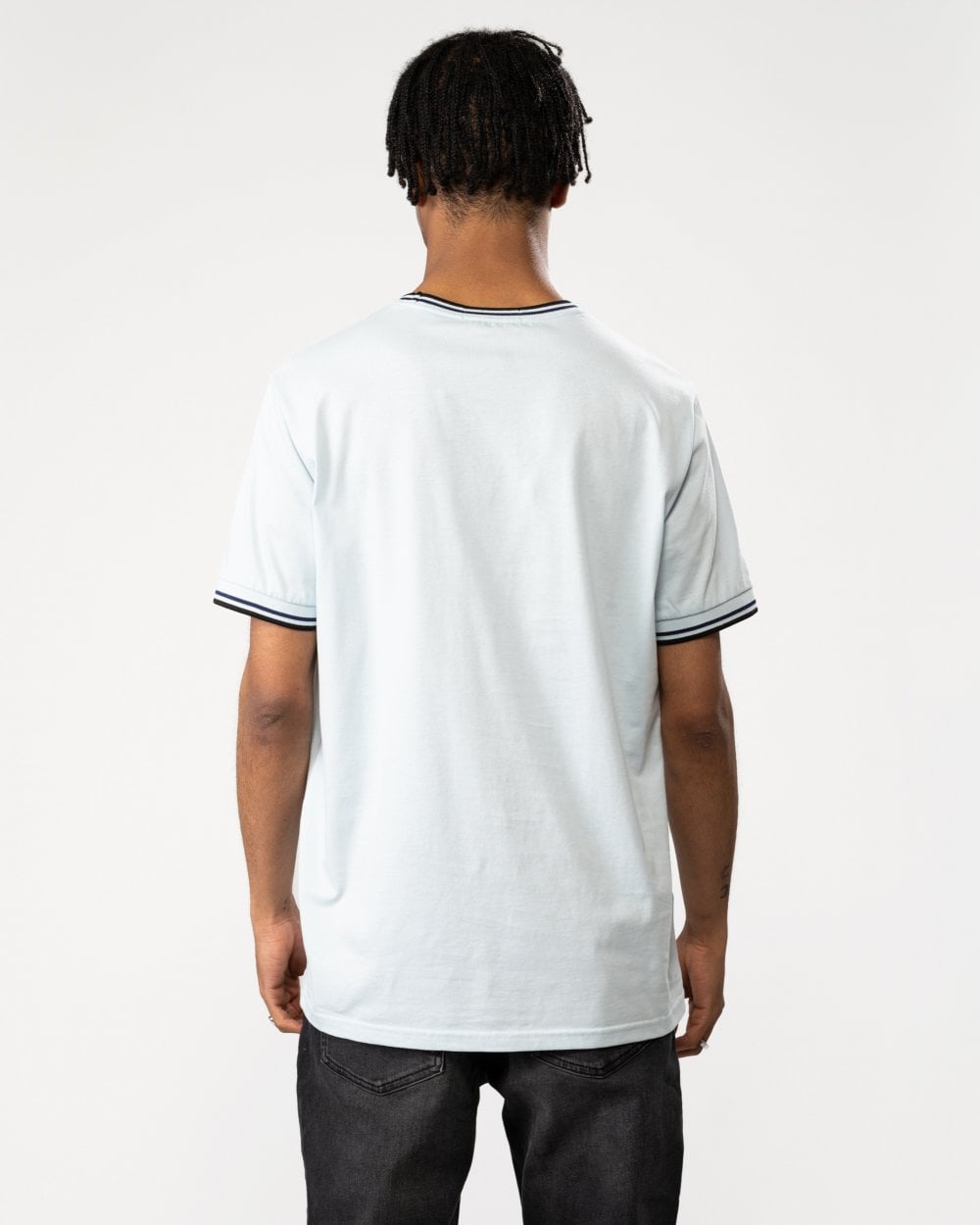 Fred Perry Mens Twin Tipped T-Shirt - Light Ice R30