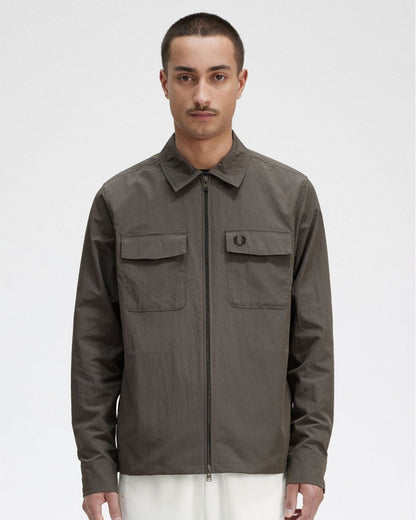 Fred Perry Mens Zip Overshirt