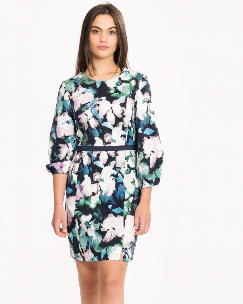 French Connection Dreda Print Flare Womens Dress