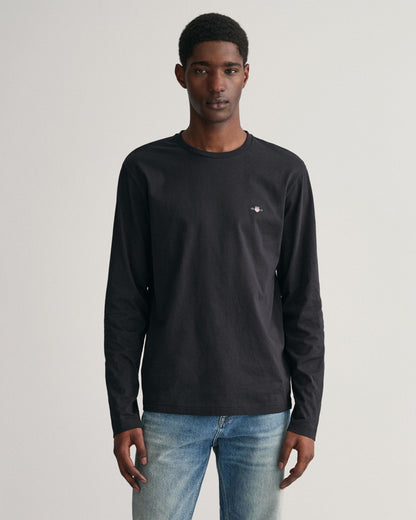 GANT Mens Regular Fit Long Sleeve Shield Logo T-Shirt