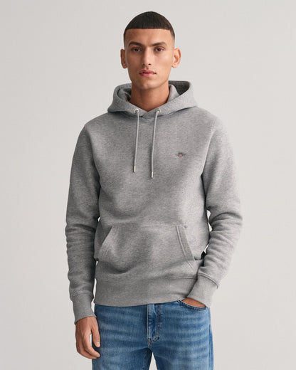 GANT Mens Regular Fit Shield Logo Pullover Hoodie