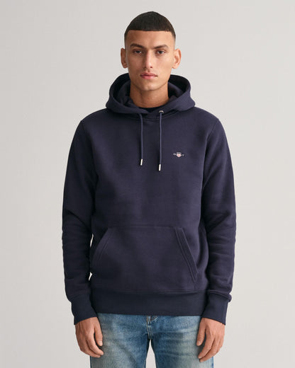 GANT Mens Regular Fit Shield Logo Pullover Hoodie