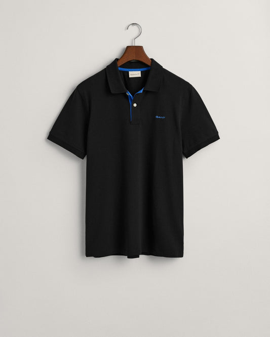 GANT Regular Fit Short Sleeve Contrast Pique Rugger