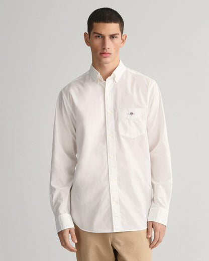 GANT Mens Regular Fit Long Sleeve Poplin Shirt