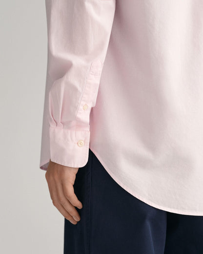GANT Mens Regular Fit Long Sleeve Poplin Shirt - 662 Light Pink