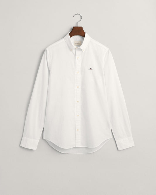 GANT Mens Slim Fit Long Sleeve Poplin Shirt