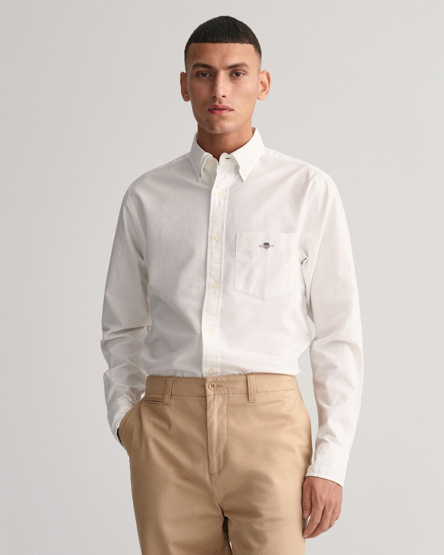 GANT Mens Regular Fit Long Sleeve Oxford Shirt
