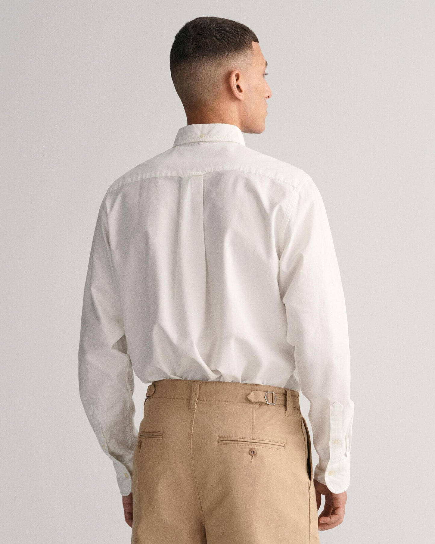 GANT Mens Regular Fit Long Sleeve Oxford Shirt - 110 White
