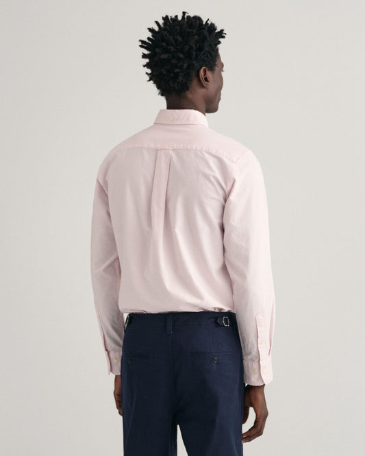 GANT Mens Regular Fit Long Sleeve Oxford Shirt - 662 Light Pink