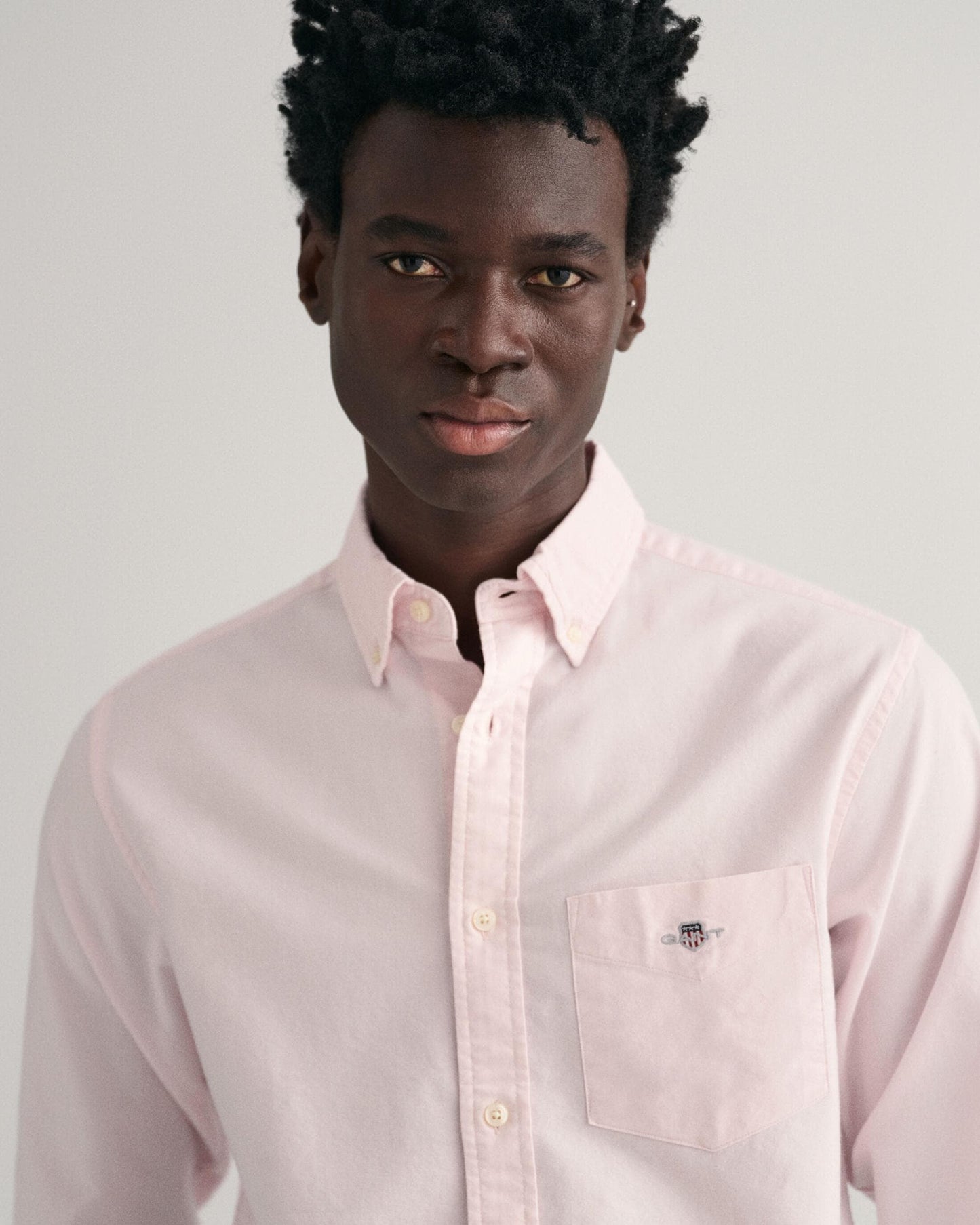 GANT Mens Regular Fit Long Sleeve Oxford Shirt - 662 Light Pink