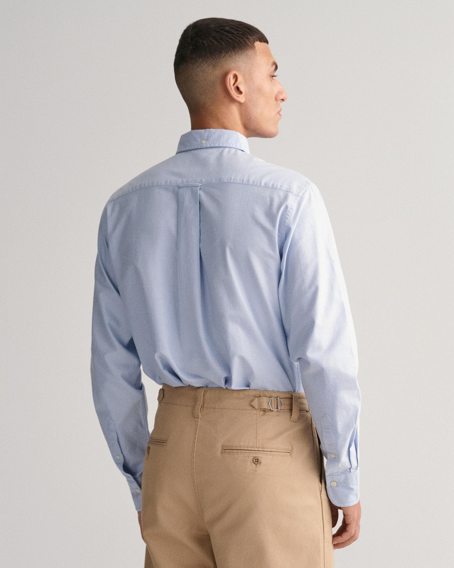 GANT Mens Regular Fit Long Sleeve Oxford Shirt - 455 Light Blue