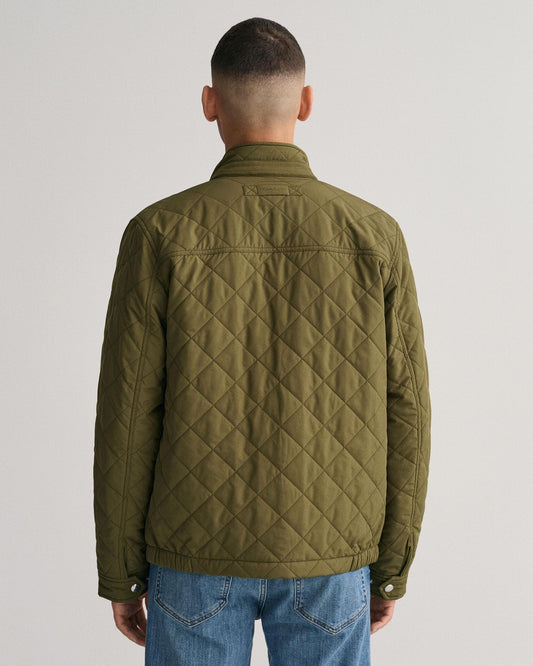 GANT Mens Quilted Windcheater Jacket - 301 Racing Green