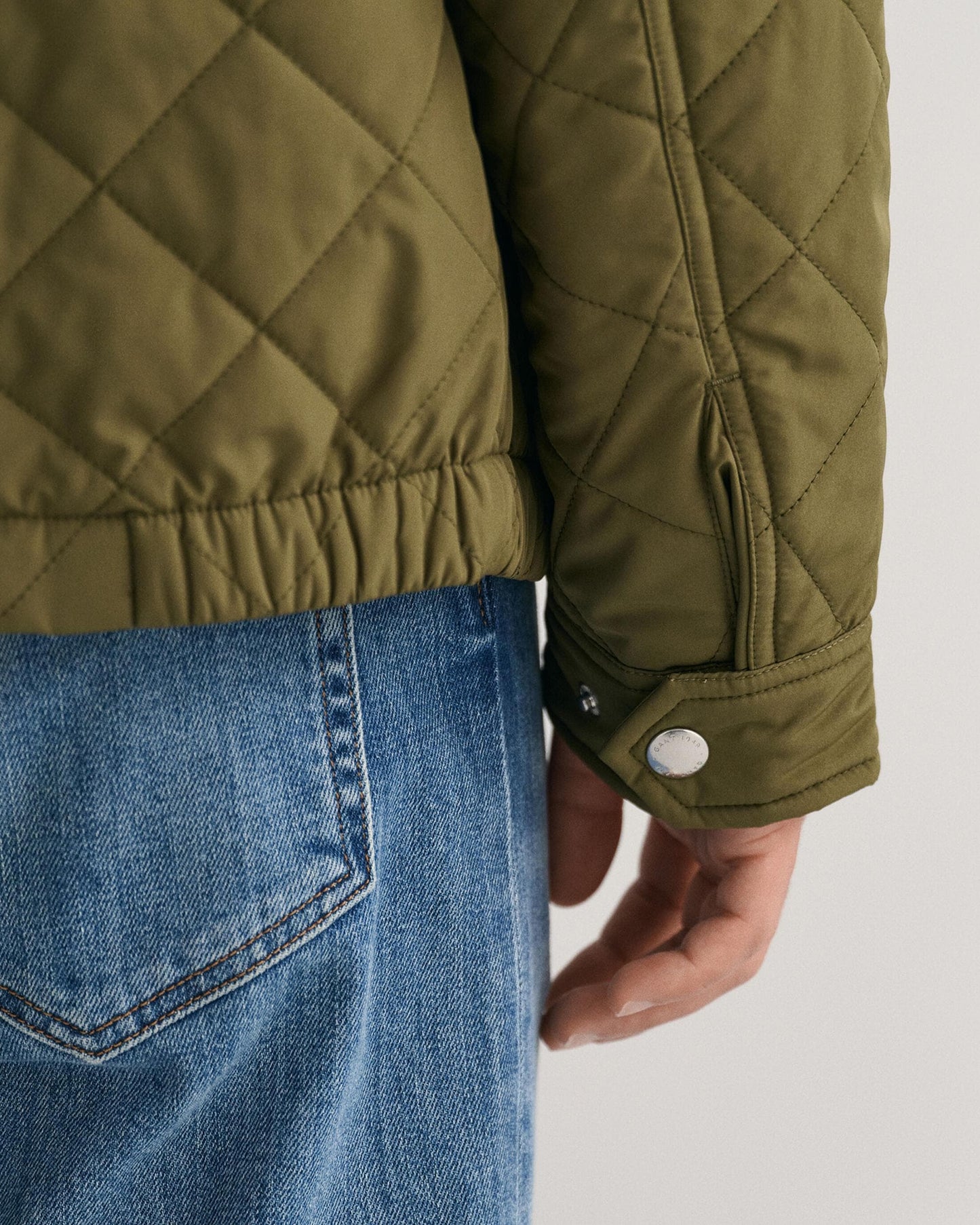 GANT Mens Quilted Windcheater Jacket - 301 Racing Green