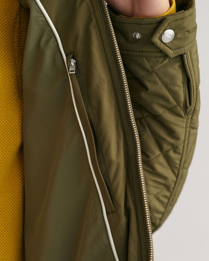 GANT Mens Quilted Windcheater Jacket - 301 Racing Green