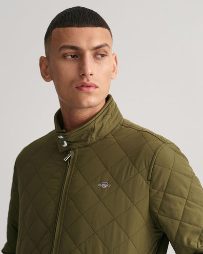 GANT Mens Quilted Windcheater Jacket - 301 Racing Green