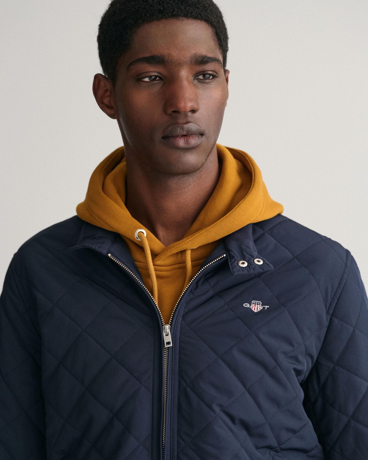 GANT Mens Quilted Windcheater Jacket - 433 Evening Blue