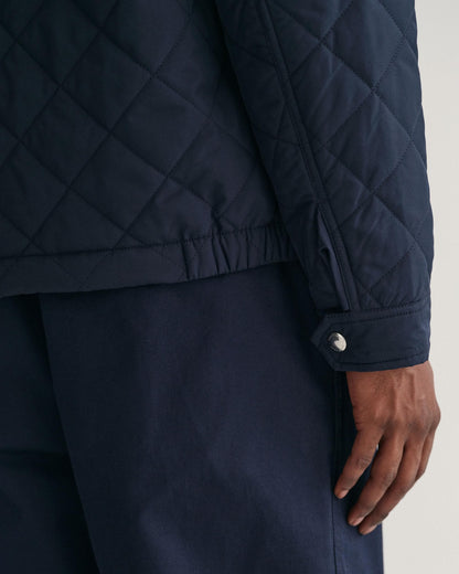 GANT Mens Quilted Windcheater Jacket - 433 Evening Blue