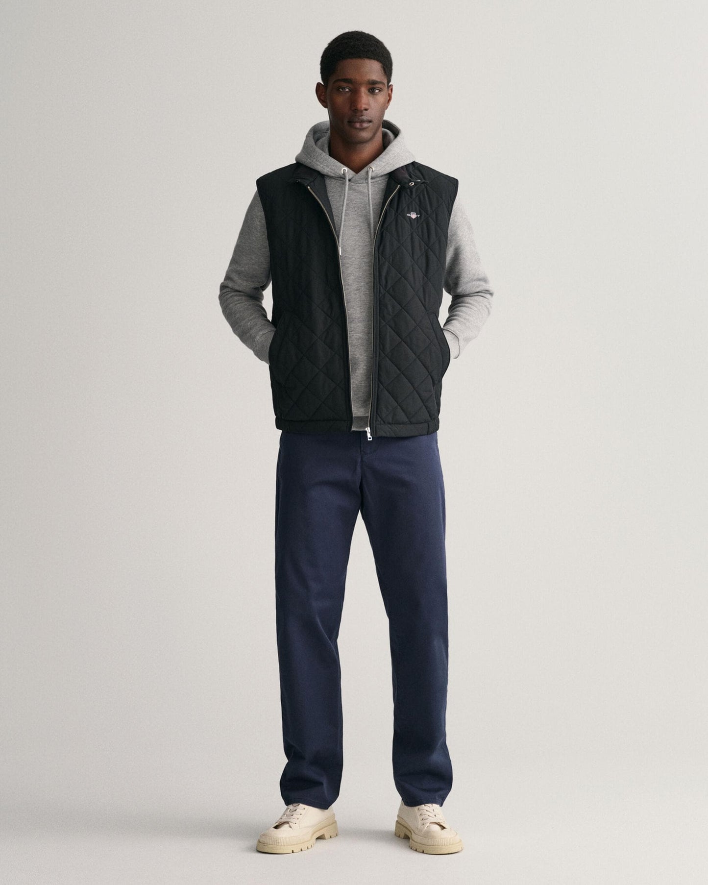 GANT Mens Quilted Windcheater Vest - 5 Black