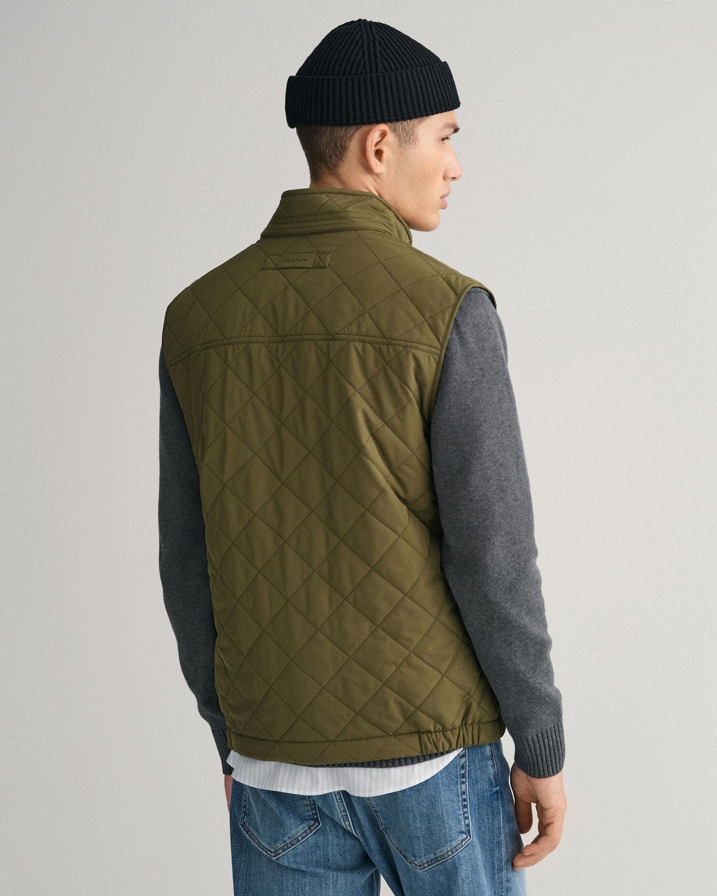 GANT Mens Quilted Windcheater Vest - 301 Juniper Green