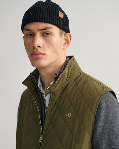 GANT Mens Quilted Windcheater Vest - 301 Juniper Green