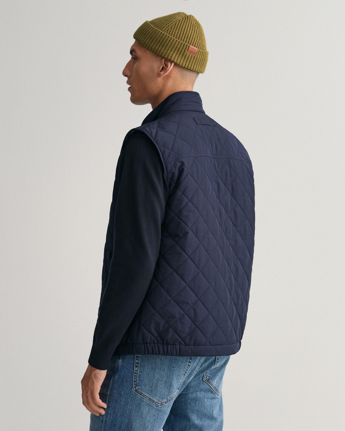 GANT Mens Quilted Windcheater Vest - 433 Evening Blue