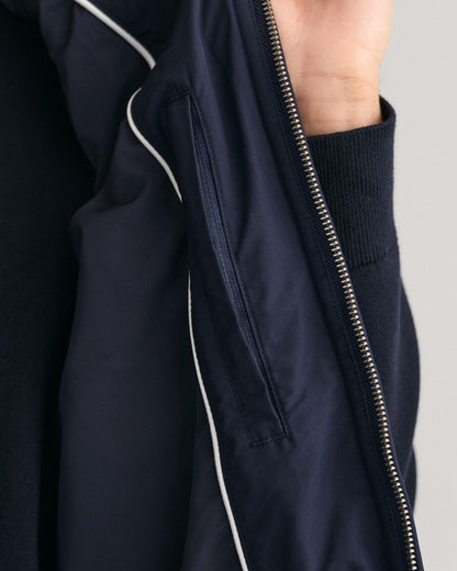 GANT Mens Quilted Windcheater Vest - 433 Evening Blue