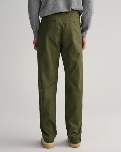 Gant Mens Regular Fit Tech Prep Chinos - 301 Juniper Green