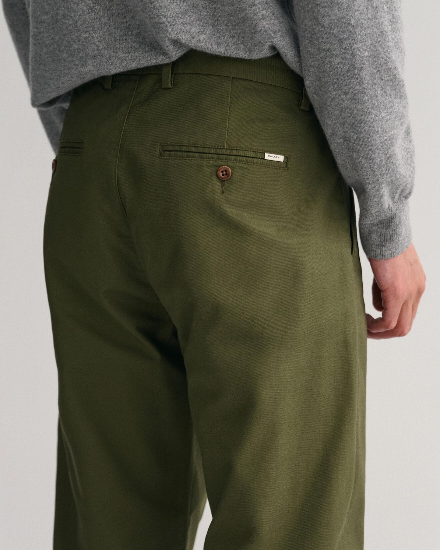 Gant Mens Regular Fit Tech Prep Chinos - 301 Juniper Green