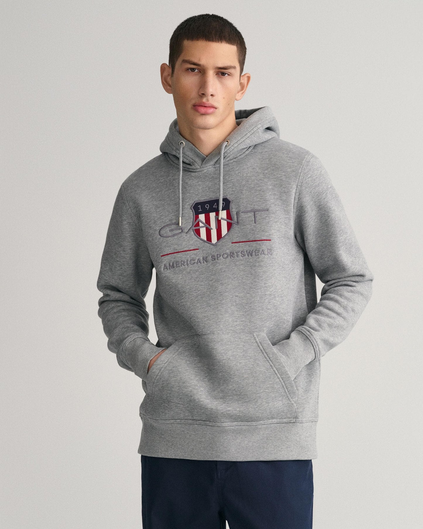 GANT Mens Regular FIt Archive Shield Pullover Hoodie
