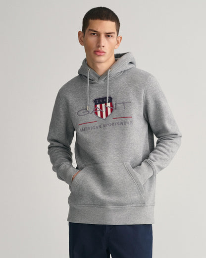 GANT Mens Regular FIt Archive Shield Pullover Hoodie