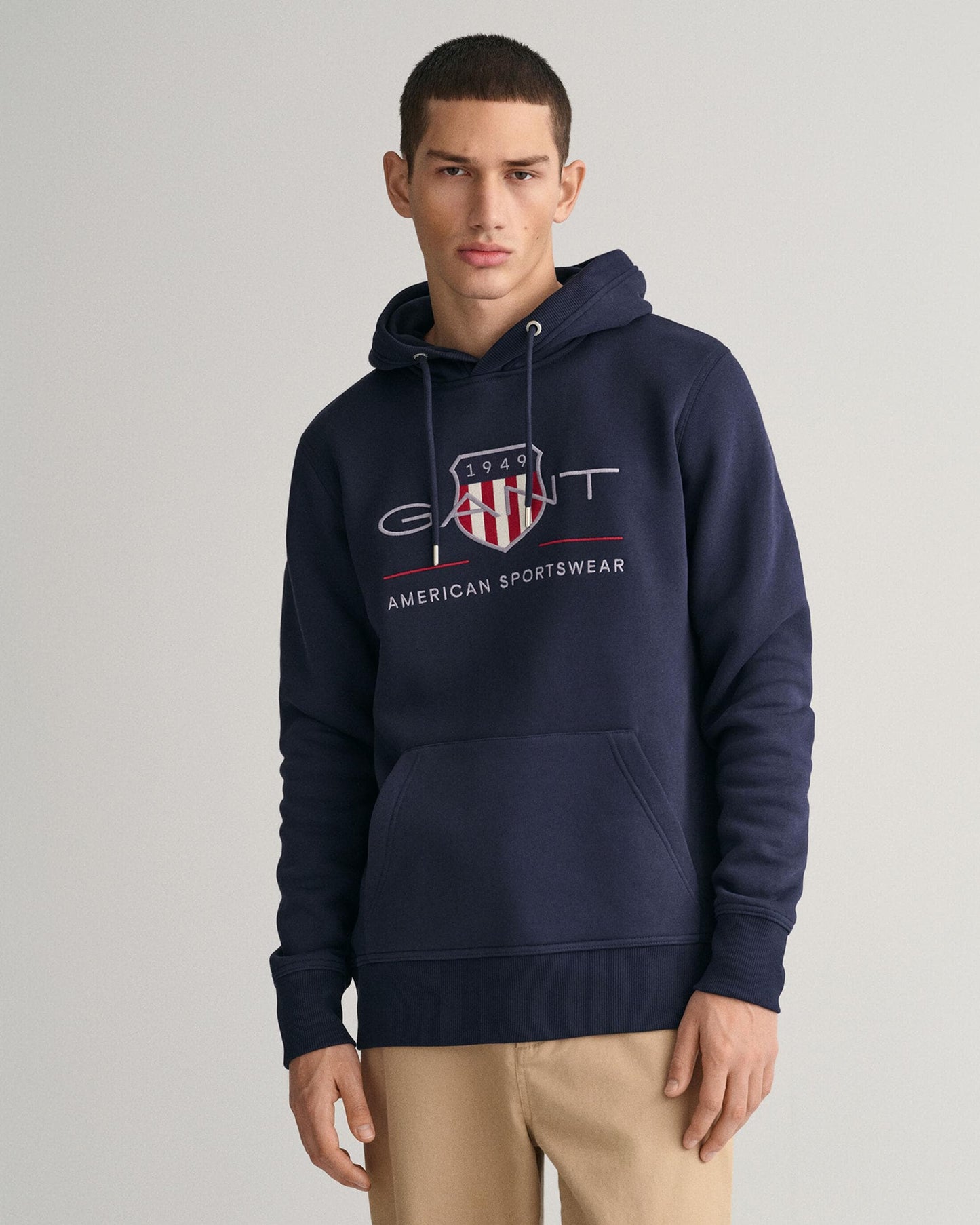 GANT Mens Regular FIt Archive Shield Pullover Hoodie
