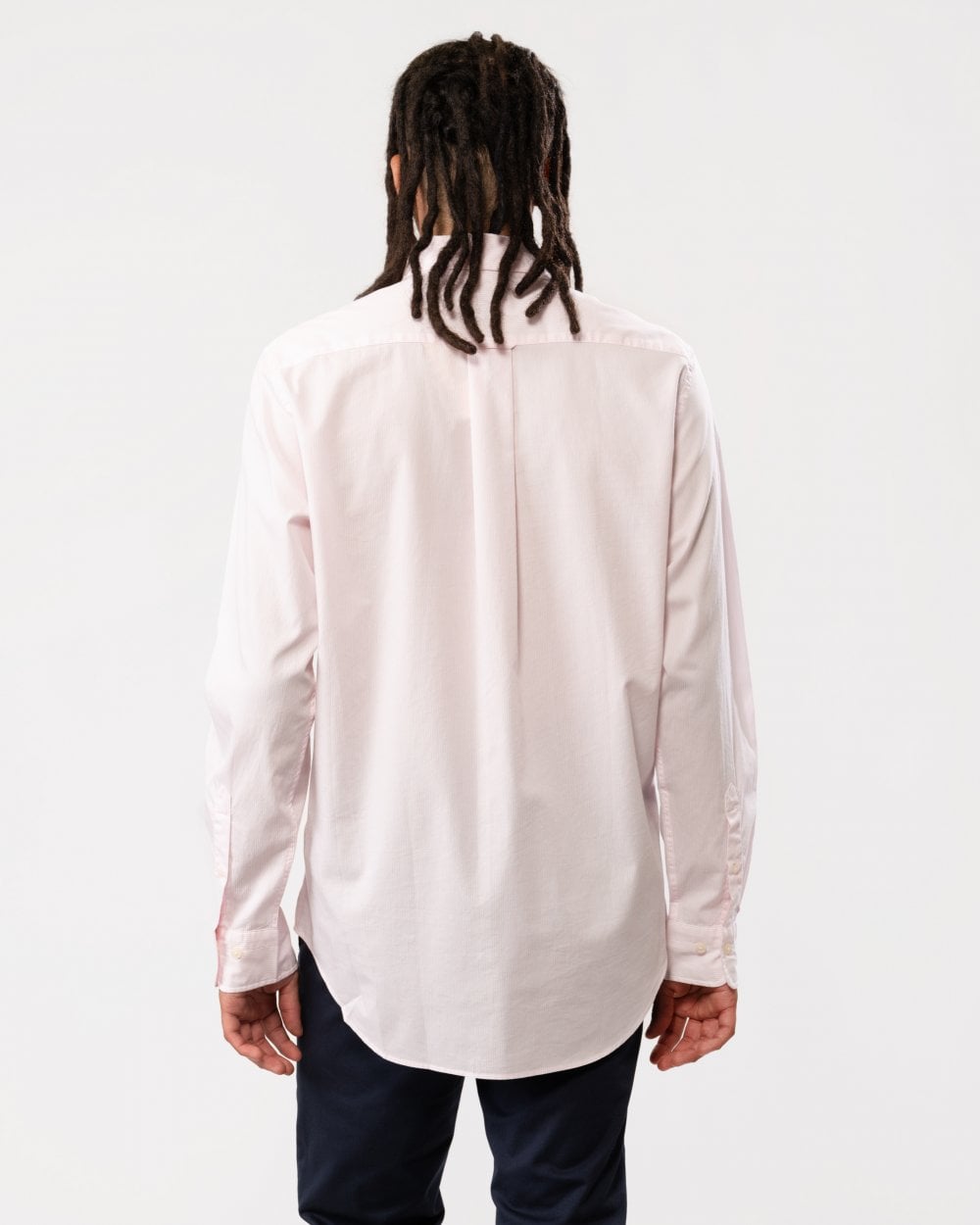 GANT Regular Fit Poplin Shield Banker Shirt - 662 Light Pink