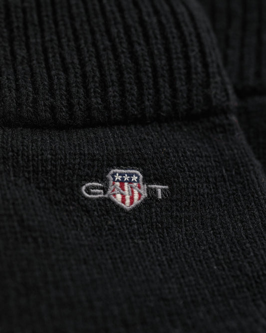 GANT Shield Wool Gloves - 5 Black