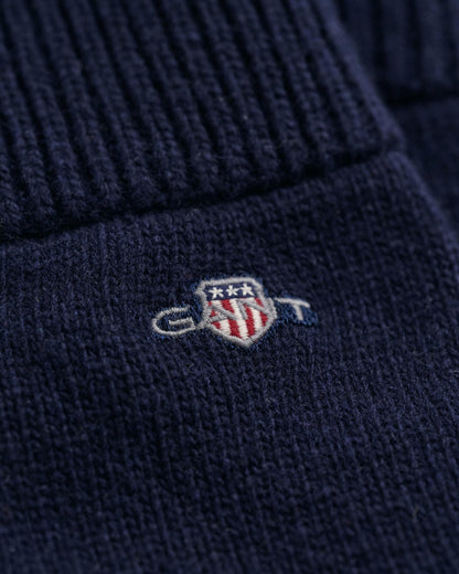 GANT Shield Wool Gloves - 410 Marine