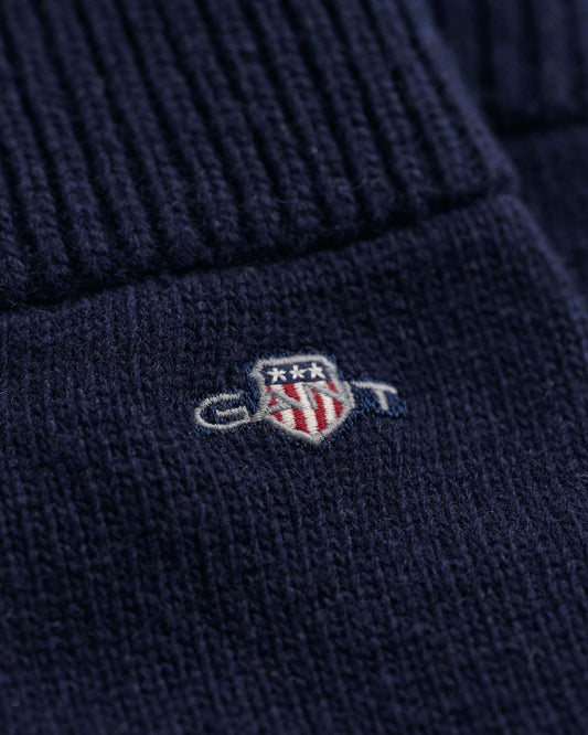 GANT Shield Wool Gloves - 410 Marine