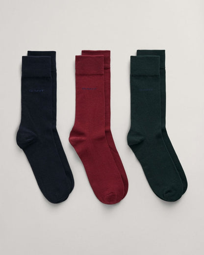 GANT Mens Soft Cotton Socks 3-Pack