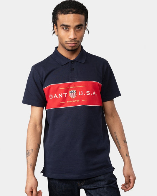 GANT Banner Shield Mens Short Sleeve Rugger