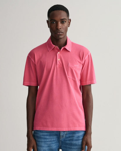 GANT Mens Solid Sunfaded Jersey Short Sleeve Rugger