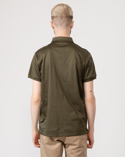 GANT Mens Mercerized Jersey Short Sleeve Rugger - 301 Racing Green