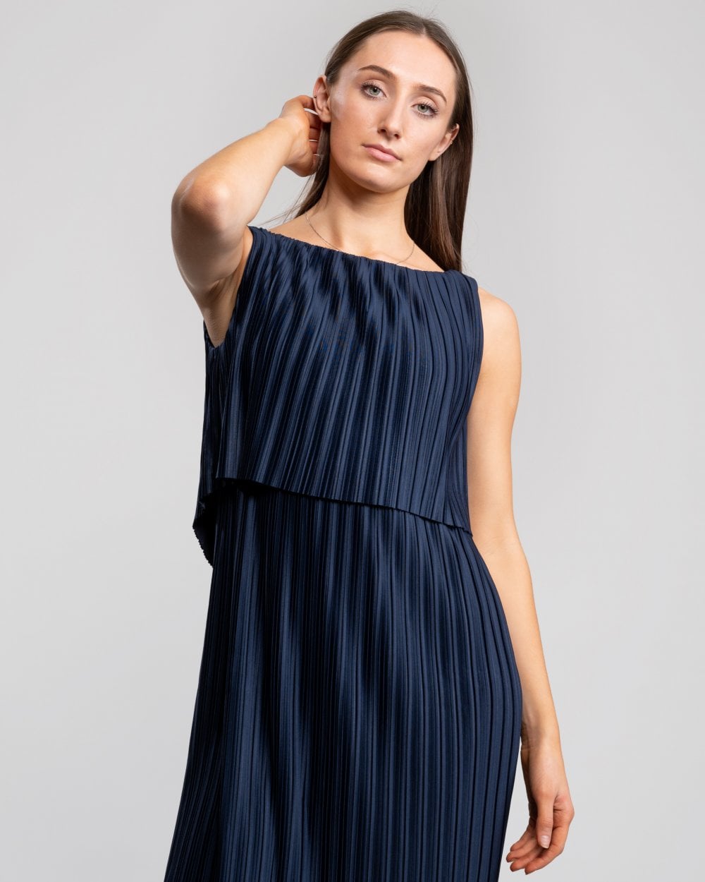 Great Plains Narcissus Jersey Pleated Womens Dress
