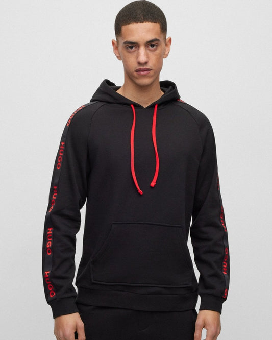 HUGO HUGO Sporty Logo Tape Mens Loungewear Hoodie