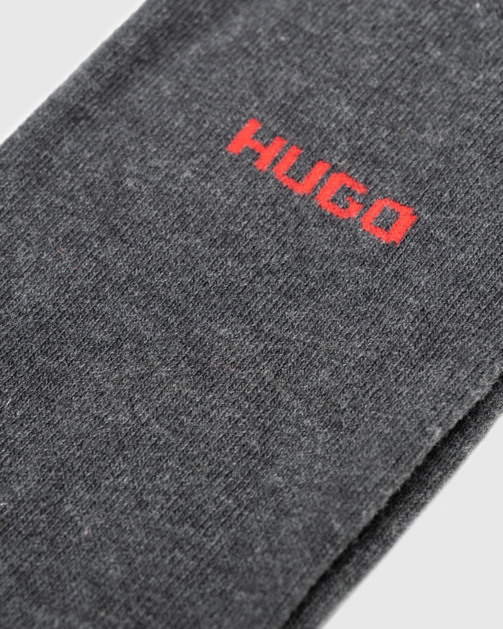 HUGO 2 Pack RS Uni Colour Mens Socks NOS - Charcoal 012