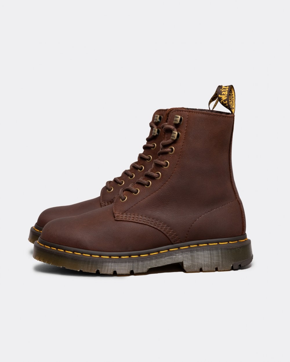 Dr Martens 1460 Pascal Outlaw Womens Fleece Lined WinterGrip Boots - Brown