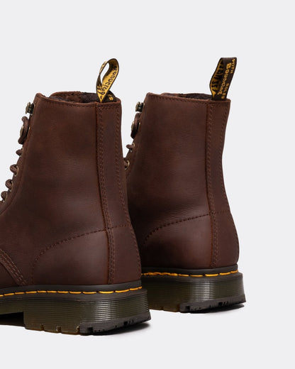 Dr Martens 1460 Pascal Outlaw Womens Fleece Lined WinterGrip Boots - Brown