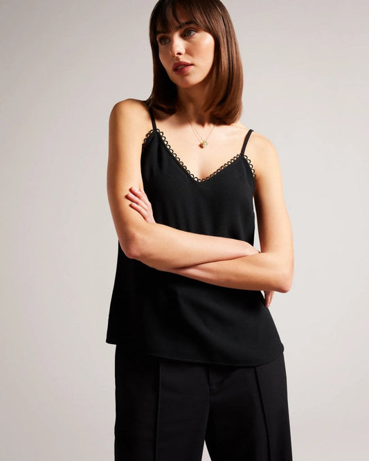 Ted Baker Andreno Womens Strappy Cami With Looped Trims